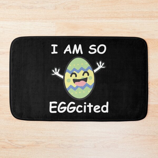 Item preview, I am so EGGcited Funny Easter Bunny Ears for Men Women . Sticker designed and sold by milokzwidder.