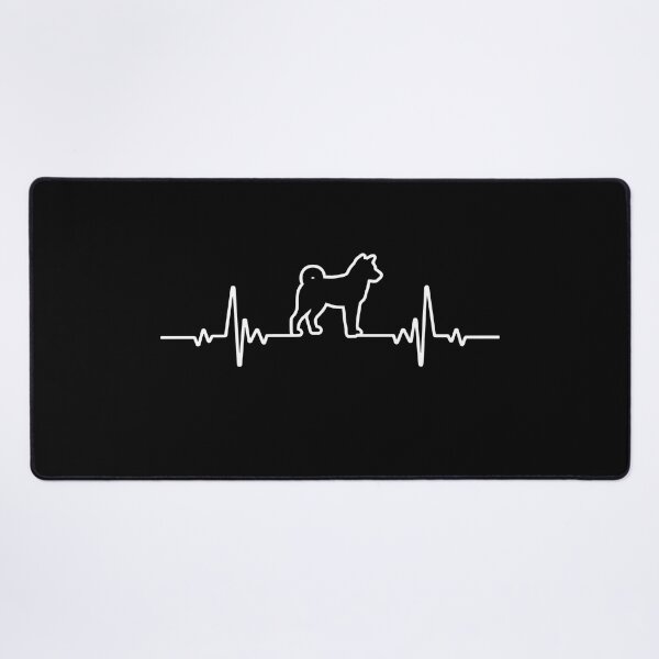 Item preview, Minimalist Heartbeat Hokkaido Dog designed and sold by More Cute Dogs.