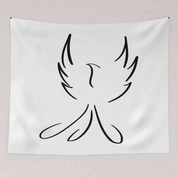 Item preview, Phoenix Line Art - Minimalist designed and sold by Zcared.