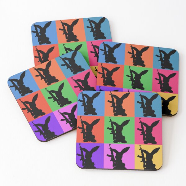 Item preview, Rabbit Gangster Pop Art, easter bunny pop art designed and sold by SKivinta.