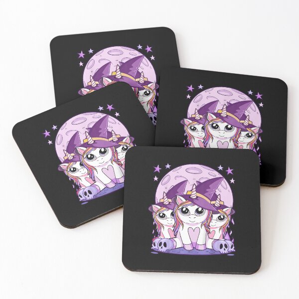 Item preview, Cute Halloween Witchy Unicorn Anime Kawaii Girls Women  designed and sold by KristenWer8399.