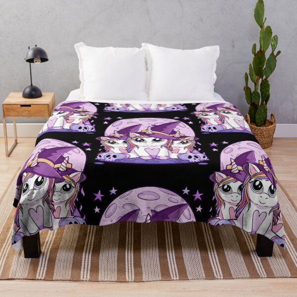 Item preview, Cute Halloween Witchy Unicorn Anime Kawaii Girls Women designed and sold by KristenWer8399.