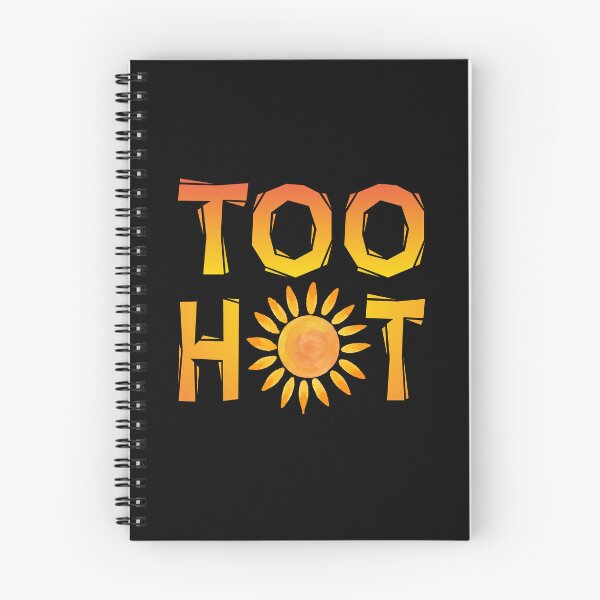 Item preview, Funny Sexy Pun Too Hot With Brushed Watercolor Sun Summer Humor designed and sold by Bad Kitty Designz.