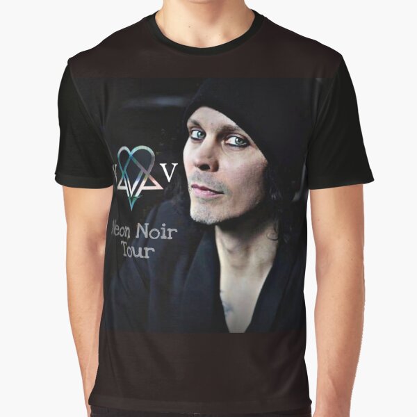 Ville Valo Neon Noir-Tour Grafik T-Shirt
