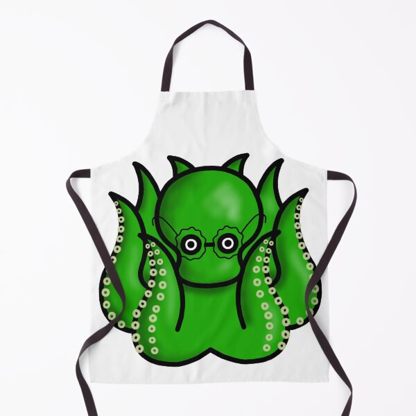 Item preview, green octopus with glasses designed and sold by octo-PS.