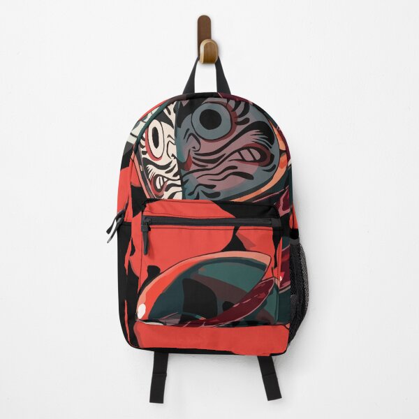 Vista previa del artículo con la obra «Angry Daruma Juego Japonés Estética Estilo Harajuku», diseñado y vendido por cabestudio.