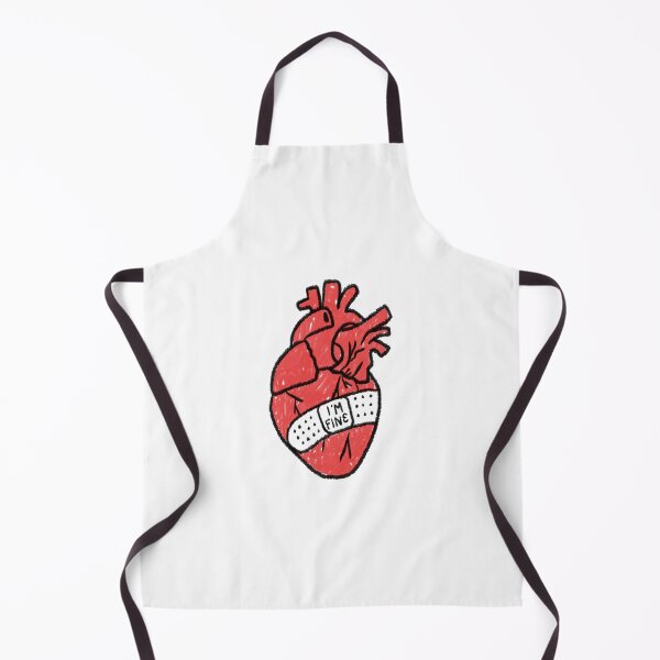 Item preview, I'm Fine Broken Hearth With Plaster Sarcasm designed and sold by mrkedi123.