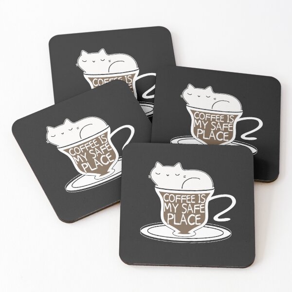 Item preview, Coffee is My Safe Place - Cat in A Mug designed and sold by slicksdesigns.