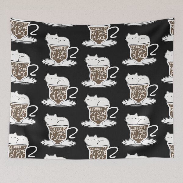 Item preview, Coffee is My Safe Place - Cat in A Mug designed and sold by slicksdesigns.