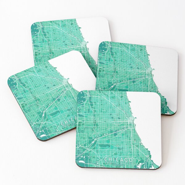 Item preview, Chicago City Map of Illinois, USA - Watercolor designed and sold by deMAP.