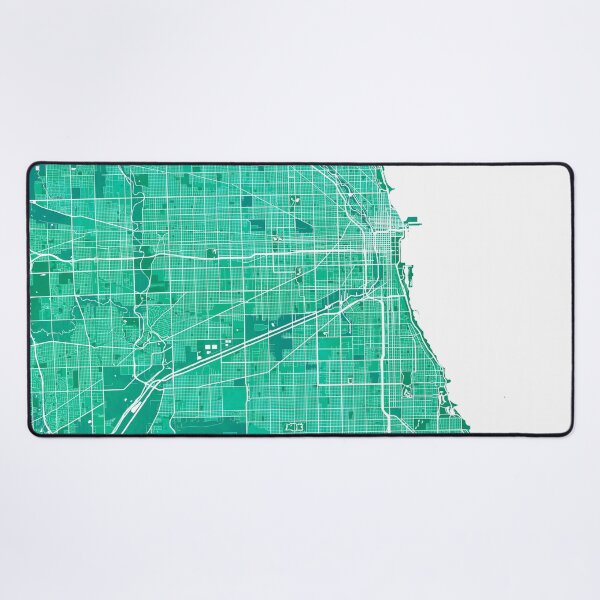 Item preview, Chicago City Map of Illinois, USA - Watercolor designed and sold by deMAP.