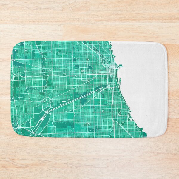Item preview, Chicago City Map of Illinois, USA - Watercolor designed and sold by deMAP.