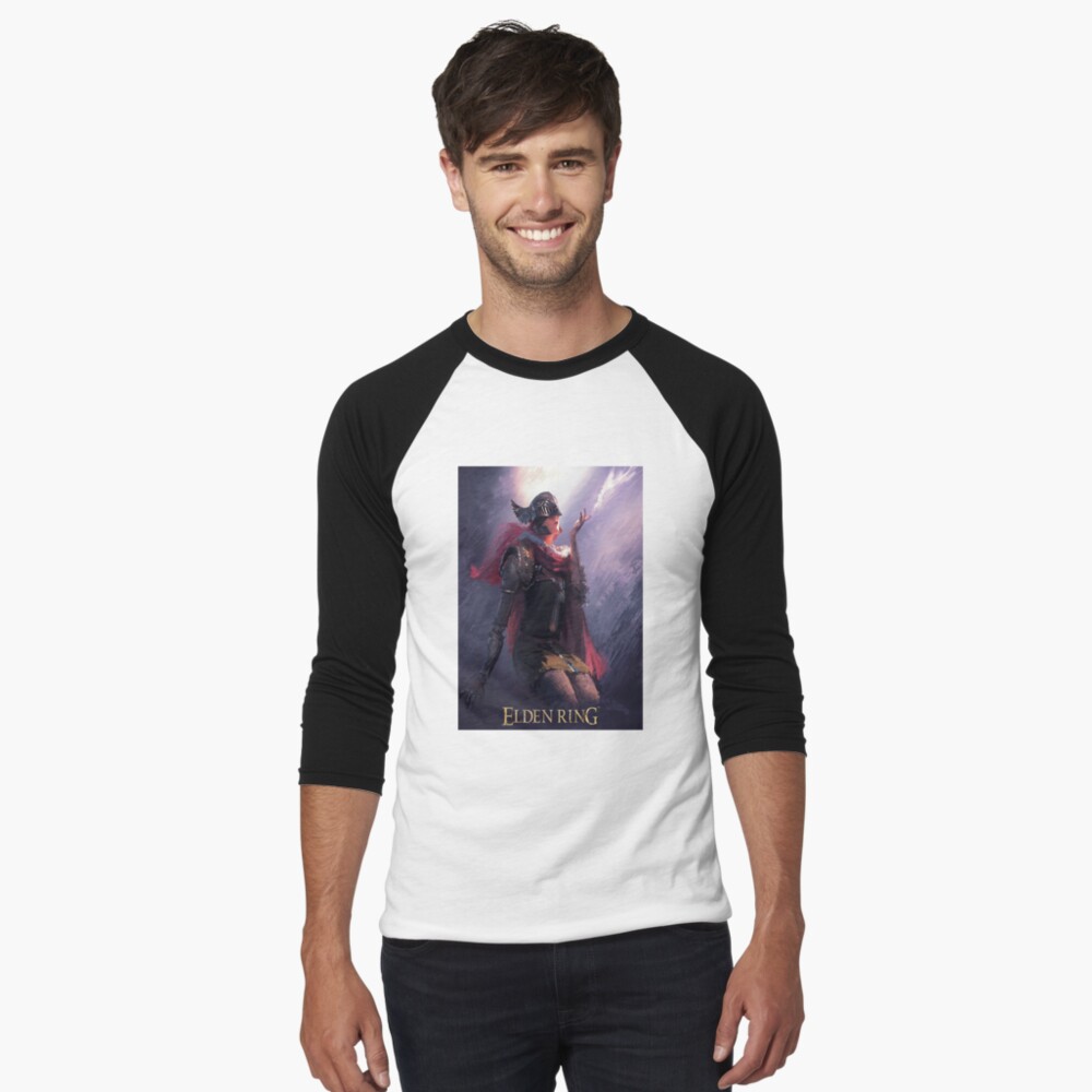 Vista previa del artículo con la obra «Camiseta ¾ estilo béisbol», diseñado y vendido por GenevieBetynFry.