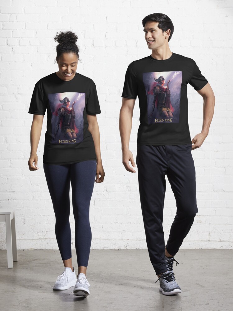 Imagen 1 de 7, Camiseta deportiva con la obra Convence Acción Juego de rol Humor Elden Ring Mujeres Vintage, diseñada y vendida por GenevieBetynFry.