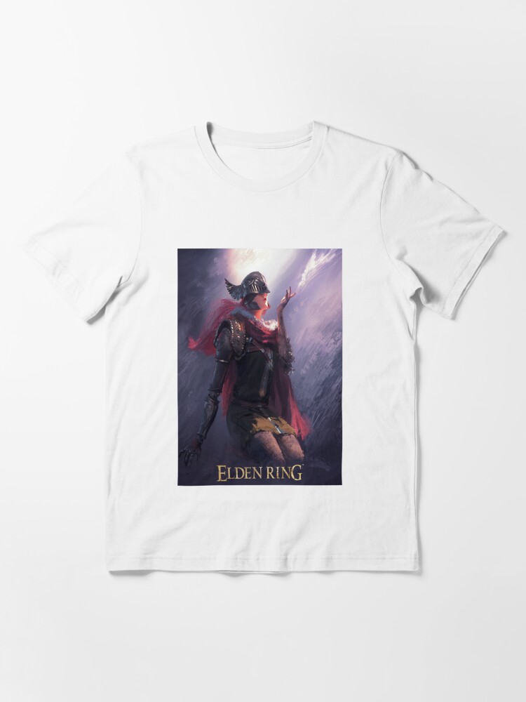 Imagen 3 de 7, Camiseta esencial con la obra Convence Acción Juego de rol Humor Elden Ring Mujeres Vintage, diseñada y vendida por GenevieBetynFry.