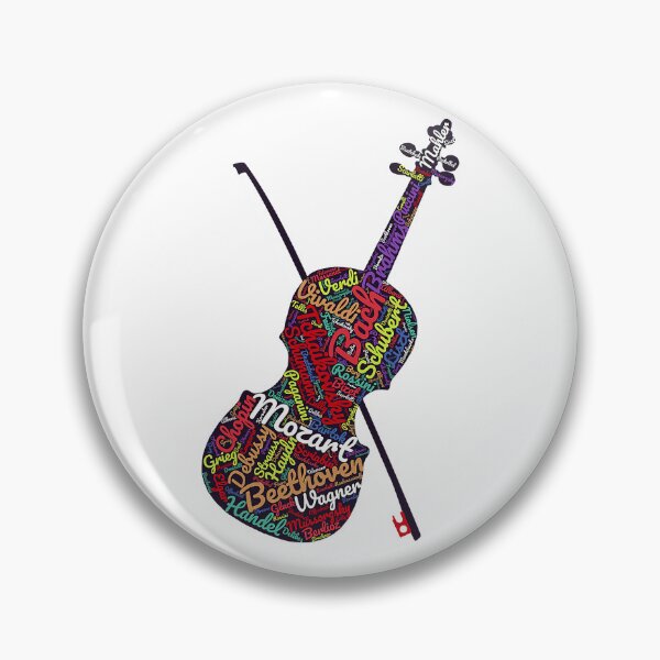 Item preview, Classical Music Composers Violin Word Art designed and sold by ibarrbeat.