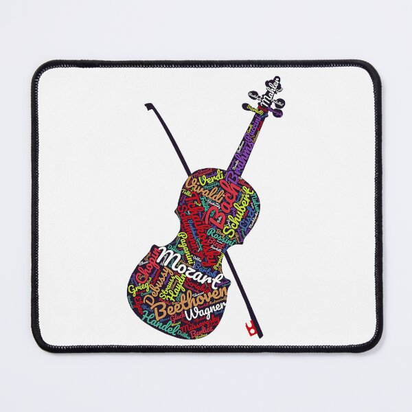 Item preview, Classical Music Composers Violin Word Art designed and sold by ibarrbeat.