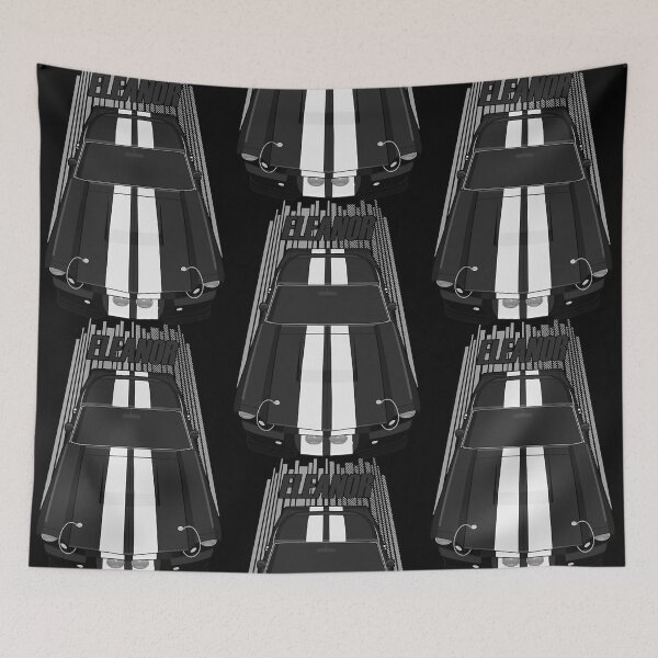 Item preview, Ford Mustang Shelby GT500 Eleanor 1967 Fastback - Black and White Stripes  designed and sold by CaitlynMy22201.