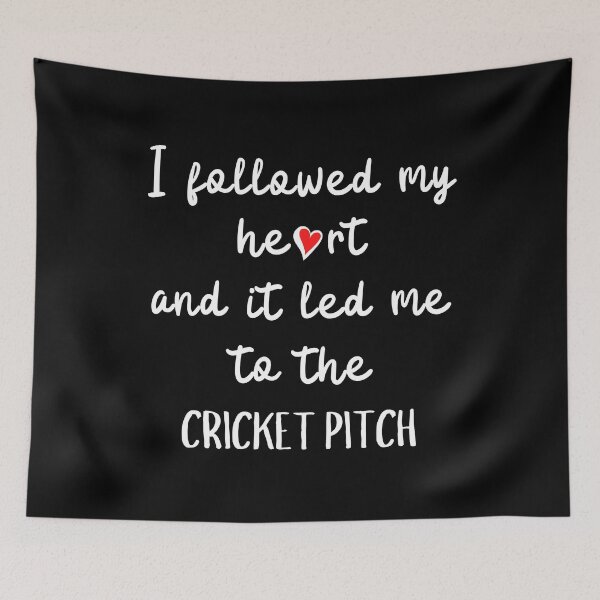 Item preview, I followed my heart and it led me to the cricket pitch designed and sold by TheGreenGoat.