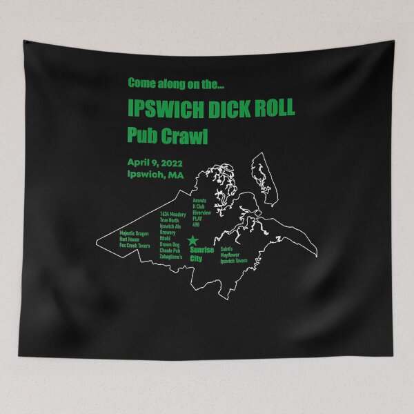 Item preview, 42 NORTH Ipswich Pub Crawl T-Shirt designed and sold by reuhlucban.