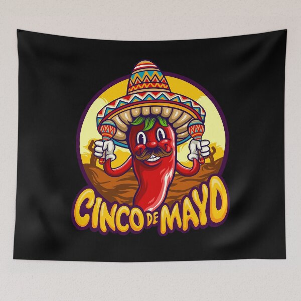 Item preview, Cinco De Mayo Mexican Chilli Playing Maracas designed and sold by Fabvity.