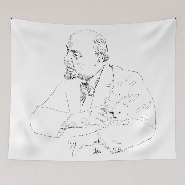 Item preview, Lenin with his cat designed and sold by Volkanicworx.