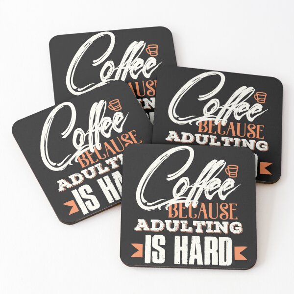 Item preview, Coffee Because Adulting is Hard designed and sold by slicksdesigns.