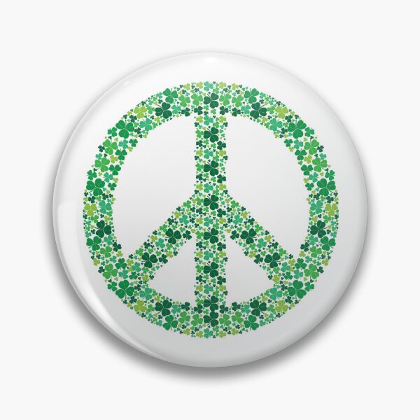 Artikelvorschau, Shamrock Peace Sign St. Patrick's Day Peace Symbol Shamrock Gear entworfen und verkauft von DynamicDesign.