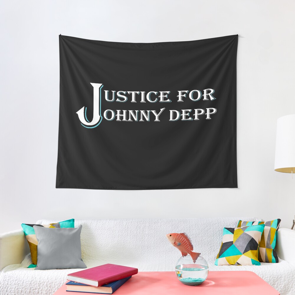 Discover JUSTICE FOR JOHNNY DEPP Tapestry