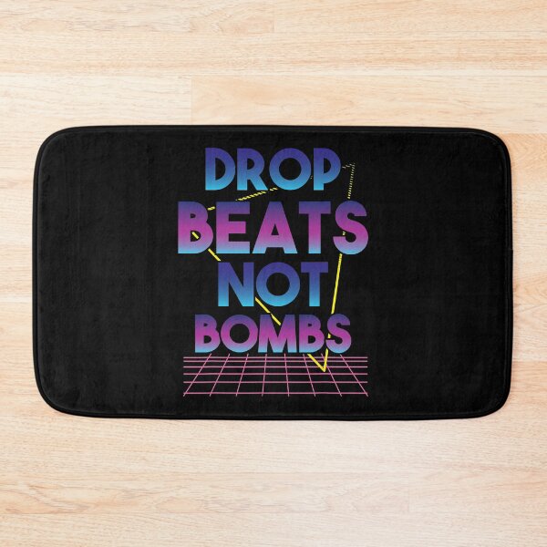 Item preview, DJ shirts for men Drop Beats Not Bombs designed and sold by MarisSterling.