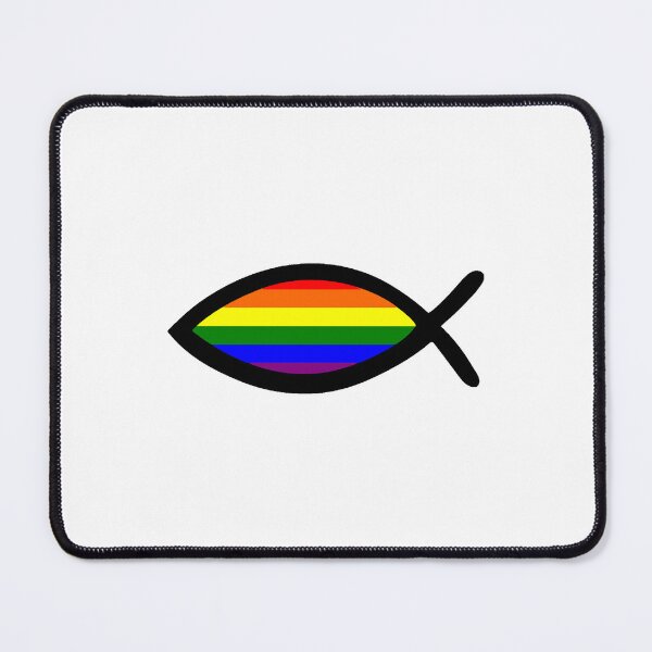 Item preview, Gay Pride Christian Fish designed and sold by AlabaThilo.