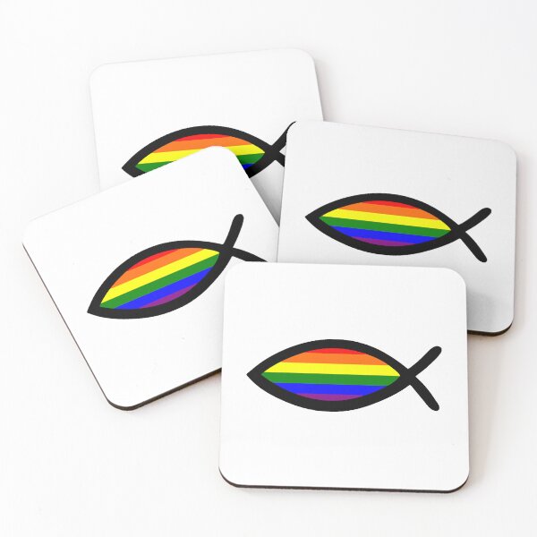 Item preview, Gay Pride Christian Fish designed and sold by AlabaThilo.