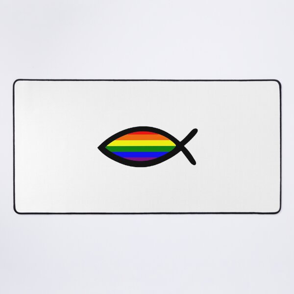 Item preview, Gay Pride Christian Fish designed and sold by AlabaThilo.