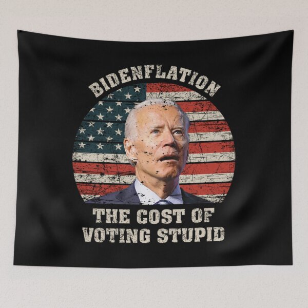 Item preview, Bidenflation The Cost Of Voting Stupid Inflation American Flag Vintage - Bidenflation The Cost Of Voting Stupid designed and sold by vinailionel.