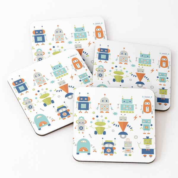 Item preview, Robots Pattern designed and sold by StudioShine.