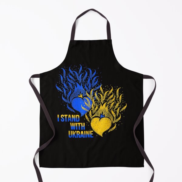 Item preview, Ukraine Supporter Flag Color Blue Yellow Fire Hearts designed and sold by LauraNeyJr.