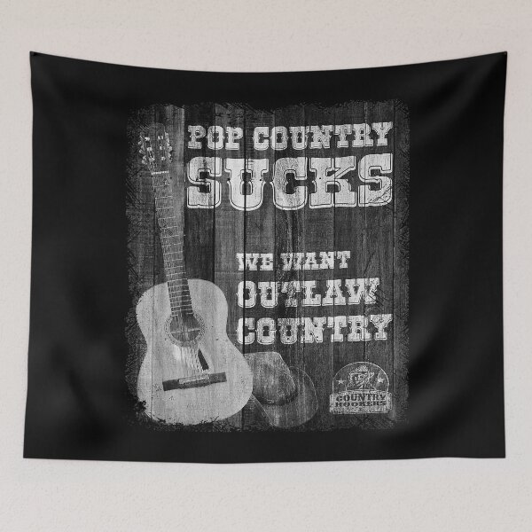Item preview, POP Country Sucks - We Want Outlaw Country Music designed and sold by MarisSterling.