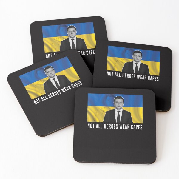Item preview, Volodymyr Zelensky Not All Heroes Wear Capes Support Ukraine designed and sold by LauraNeyJr.