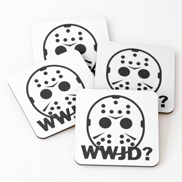 Aperçu de l'œuvre WWJD Que ferait Jason Film d'horreur drôle créée et vendue par MarisSterling.