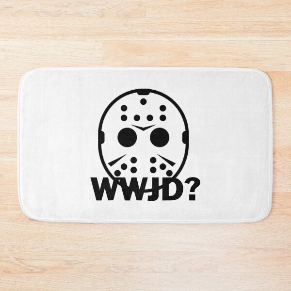 Item preview, WWJD What Would Jason Do Funny Horror Movie designed and sold by MarisSterling.