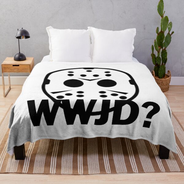 Item preview, WWJD What Would Jason Do Funny Horror Movie designed and sold by MarisSterling.