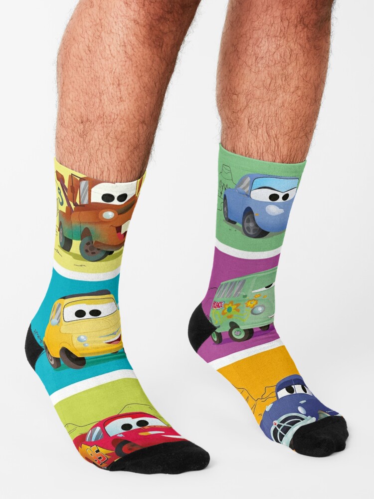 Lightning McQueen Cars  Socks for Sale by NBAvintagek