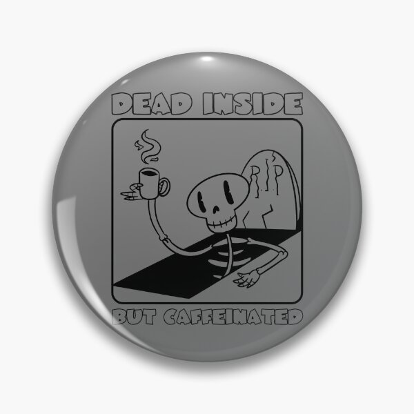 Artikelvorschau, Dead Inside But Caffeinated Skeleton Skull Coffee Lover Gear entworfen und verkauft von DynamicDesign.