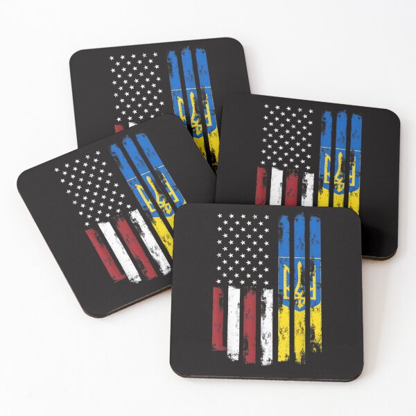 Item preview, Ukrainian American Flag Usa Ukraine Roots designed and sold by LauraNeyJr.
