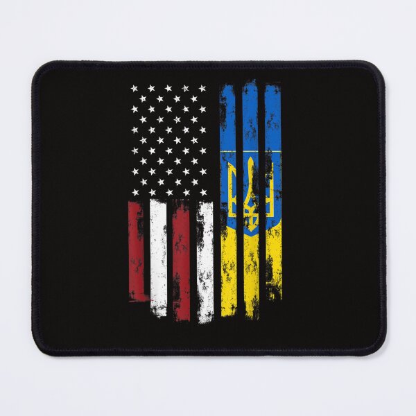 Item preview, Ukrainian American Flag Usa Ukraine Roots designed and sold by LauraNeyJr.