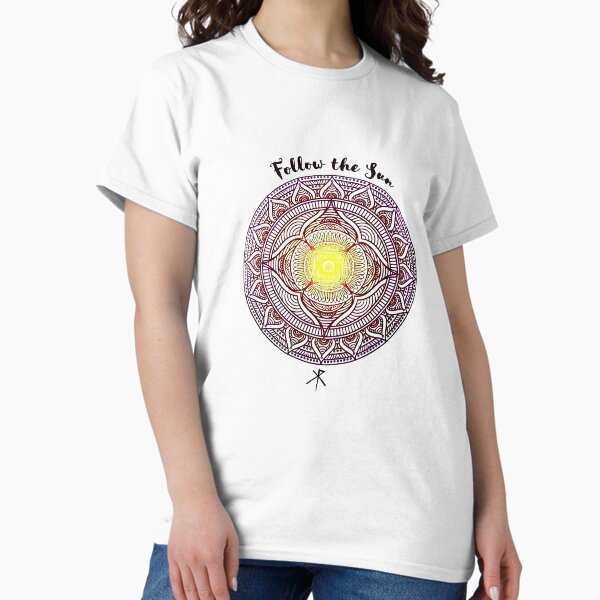 Vista previa del artículo con la obra «Camiseta clásica musical Follow The Sun de Xavier Rudd», diseñado y vendido por denisiri.