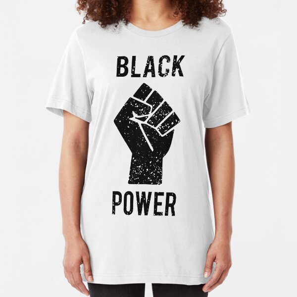 Black Power Fist Slim Fit T-Shirt