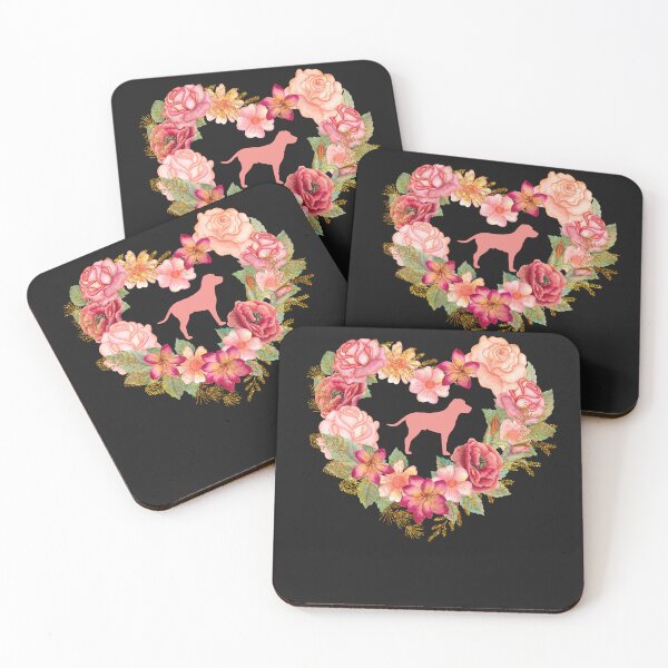 Item preview, A golden labrador pink rose design. Golden labrador and flowers. Lab roses. designed and sold by Doggymadness.