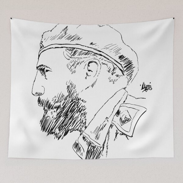 Item preview, Fidel Castro Sketch designed and sold by Volkanicworx.