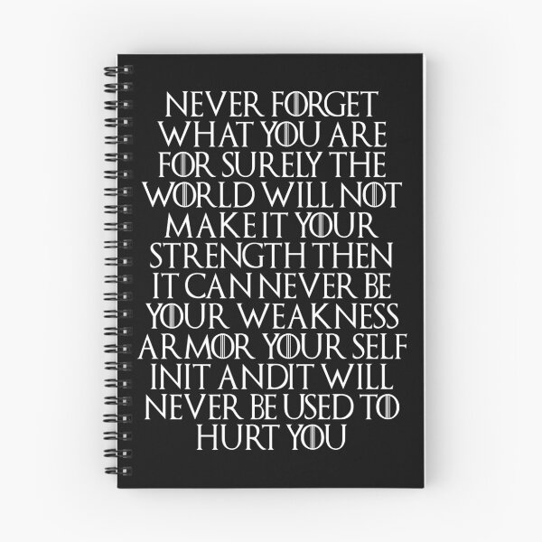 Item preview, Never Forget Who You Are - Tyrion Lannister (Quotes) designed and sold by eFfany.